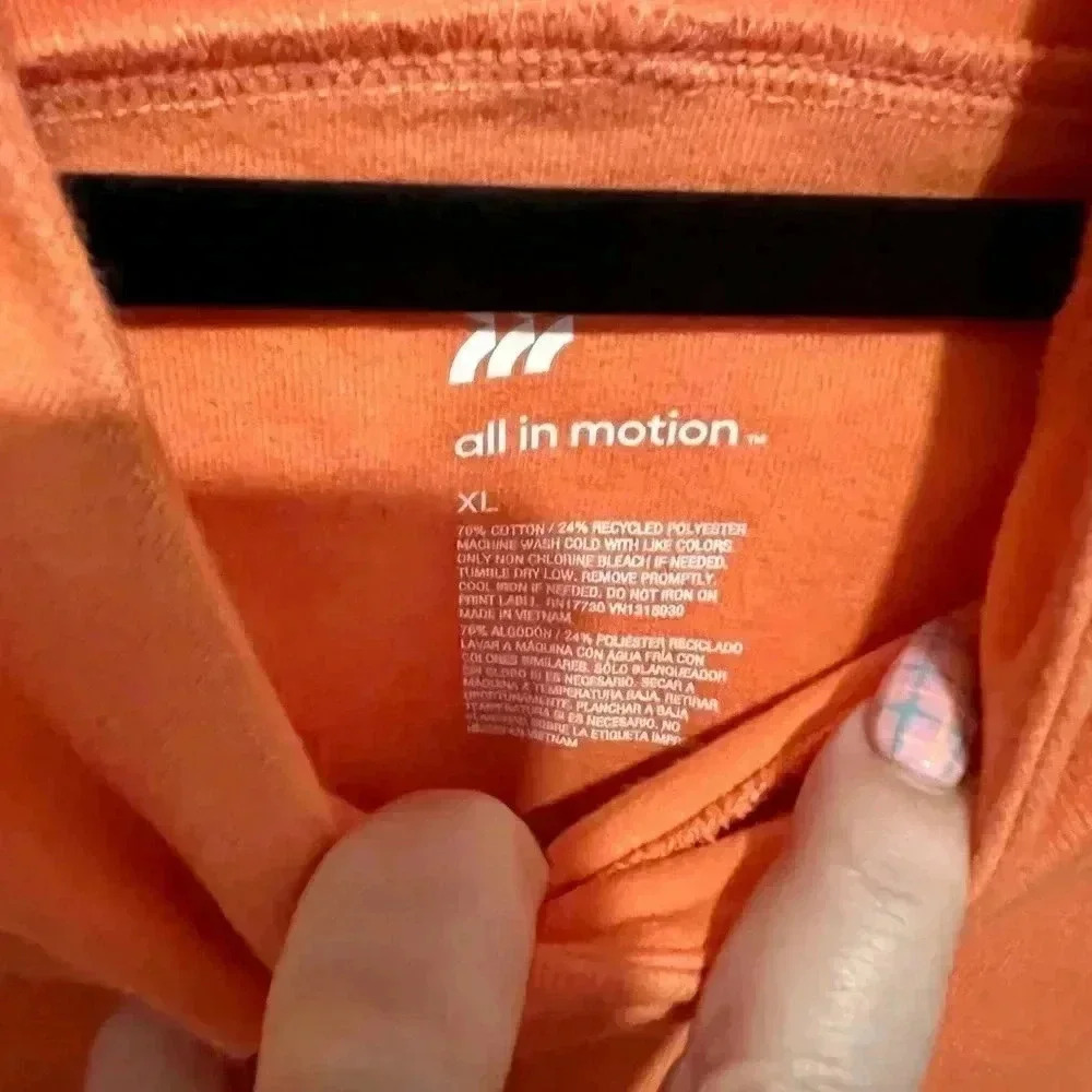 Orange All in Motion Pullover Hoodie - Picture 10 of 11